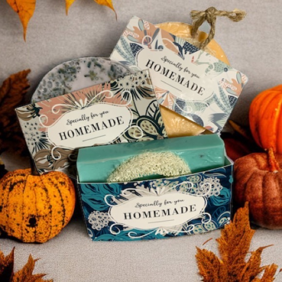 HAND CRAFTED Shea Butter Loofah Soap - Orange Creamsicle (Orange Round) - Picture 2 of 5